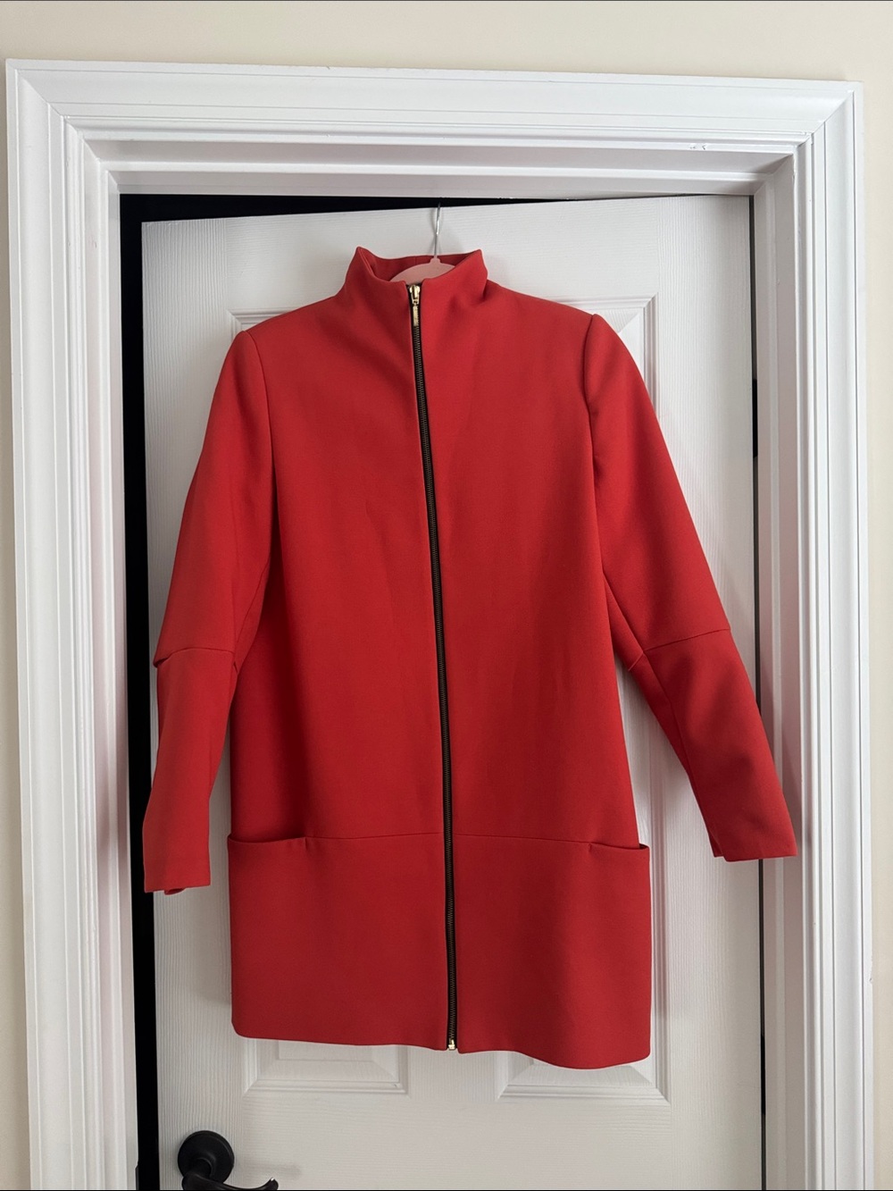 Zara basic - Spain - Orange long jacket